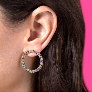 Jaimie Nicole Open Face Hoop Earrings